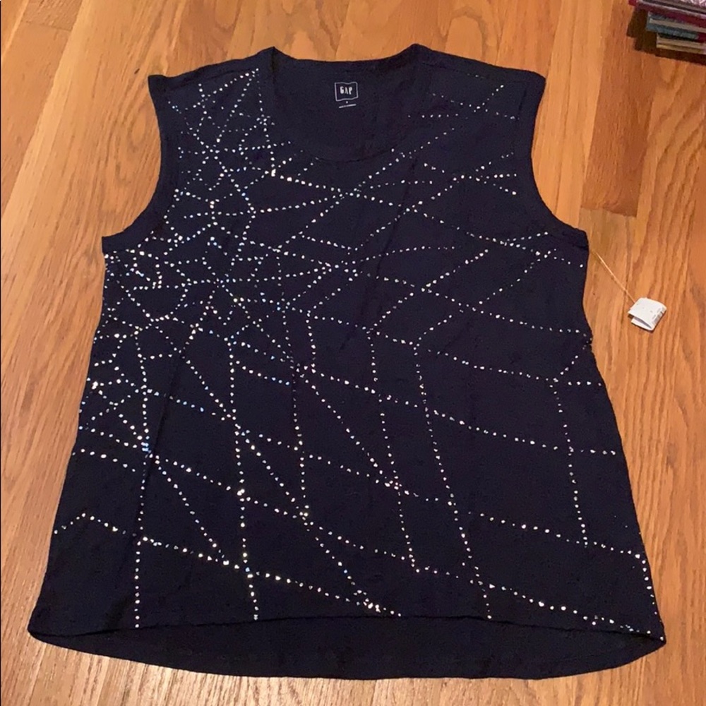 New (with tags) sleeveless cotton shirt